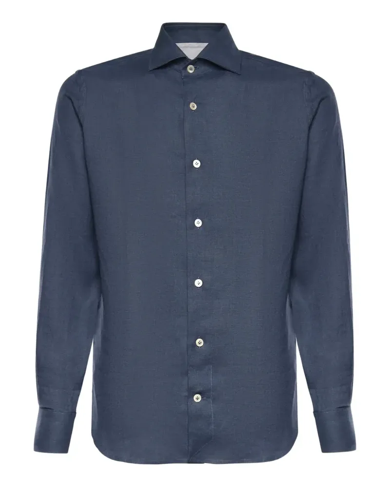 Eleventy linen shirt - Blau Blau