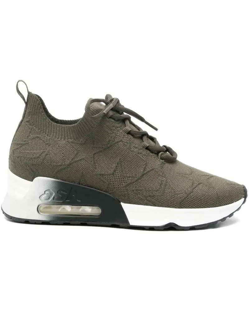 ash Lucky star-patterned lace-up sneakers - Grün Grün