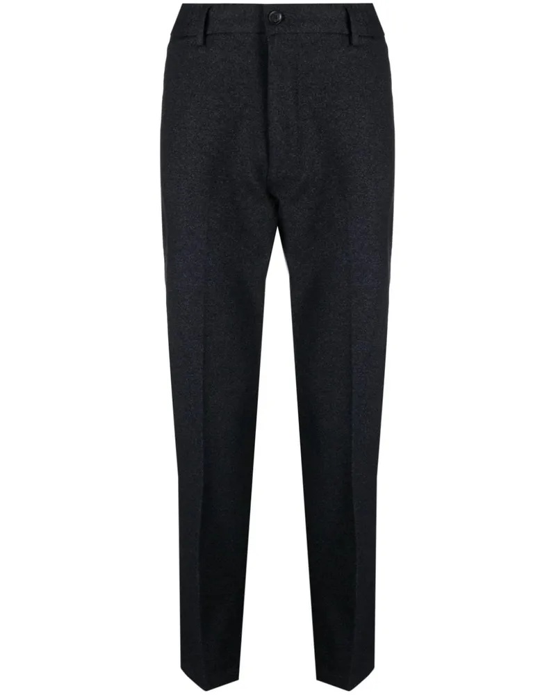 HUGO BOSS Tapered-Hose mit Logo-Patch - Schwarz Schwarz
