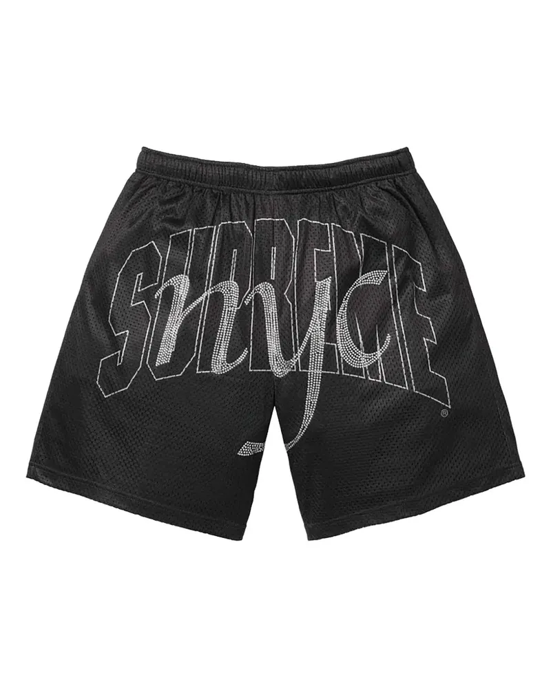 Supreme Being Shorts mit Strass - Schwarz Schwarz
