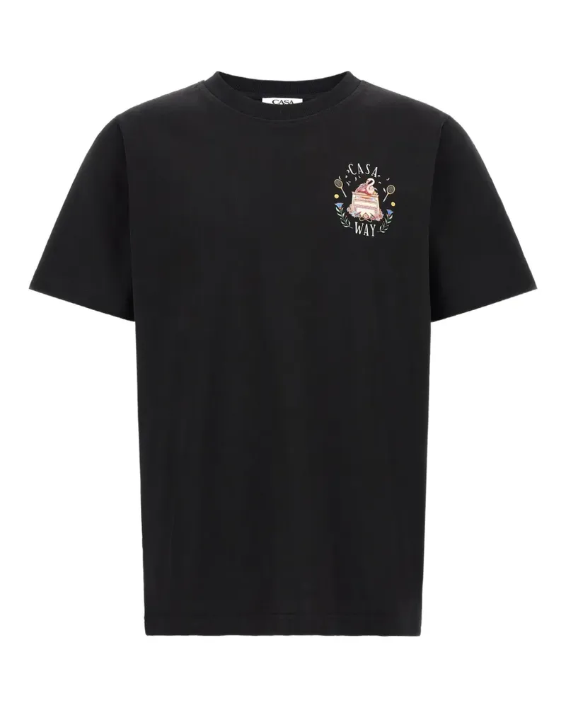 Casablanca Paris Casa Way graphic-print T-shirt - Schwarz Schwarz