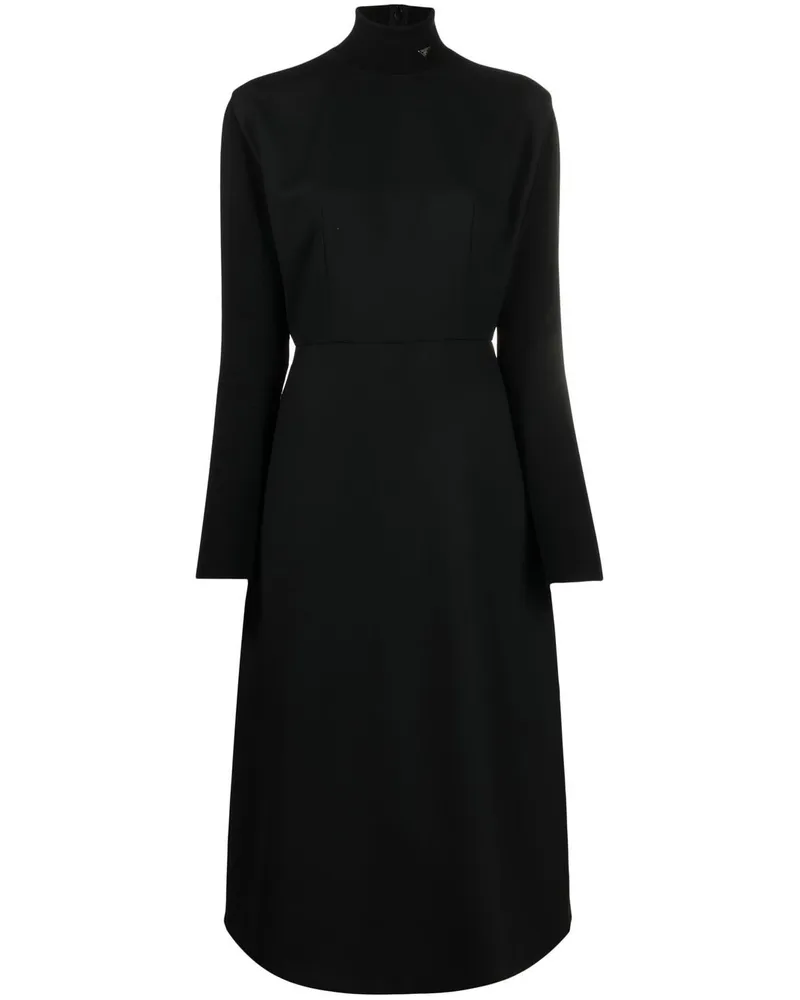 Prada Langärmeliges Kleid - Schwarz Schwarz