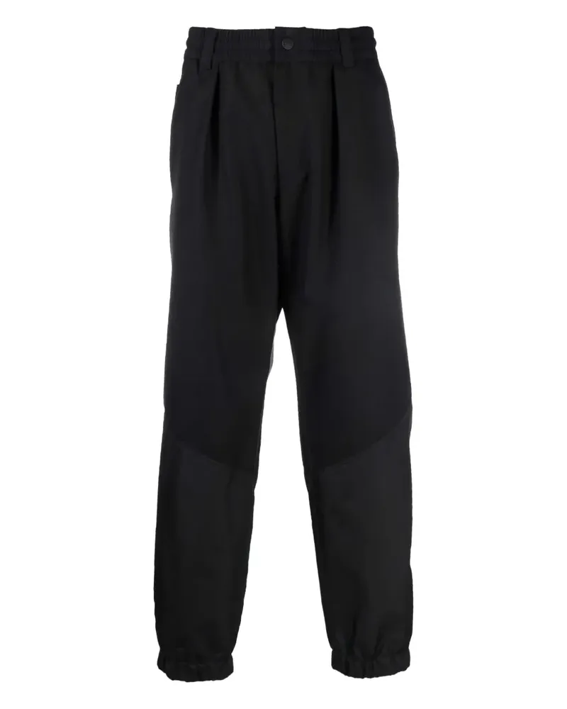 Moncler Bundfaltenhose mit Einsätzen - Schwarz Schwarz