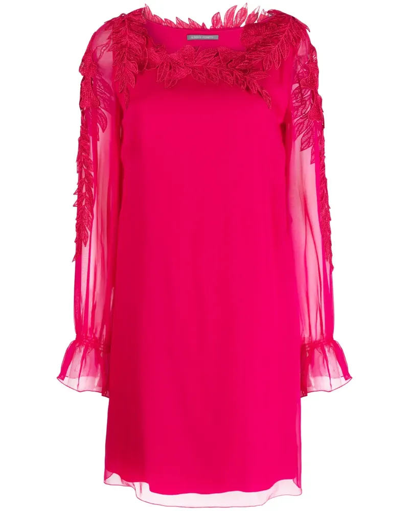 Alberta Ferretti Minikleid aus Seide - Rosa Rosa