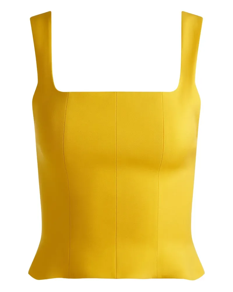 Alice + Olivia Vera Bustier-Top mit eckigem Ausschnitt - Gelb Gelb