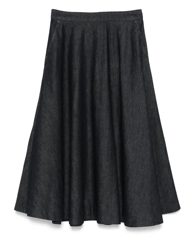 Max Mara Midirock aus Denim - Blau Blau