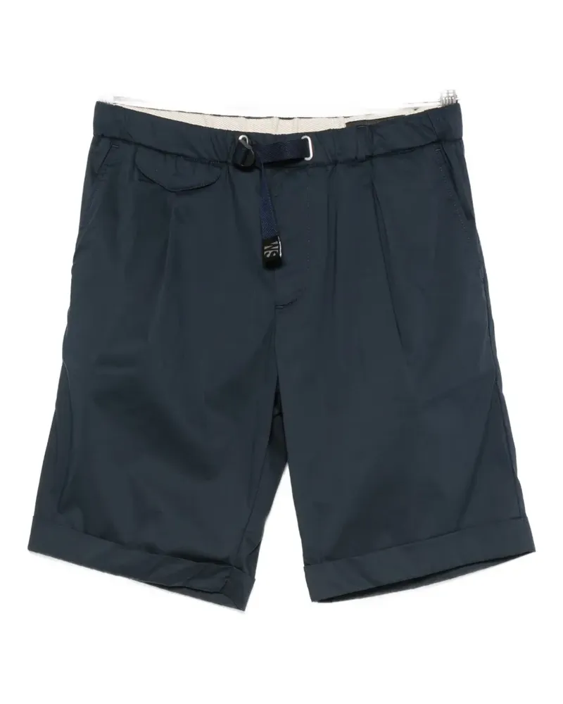PLAN C belted pleated shorts - Blau Blau