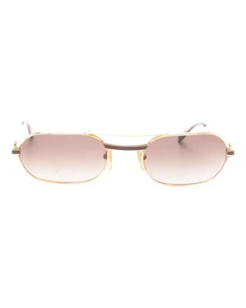 Cartier Eckige Must de  Sonnenbrille - Gold Gold