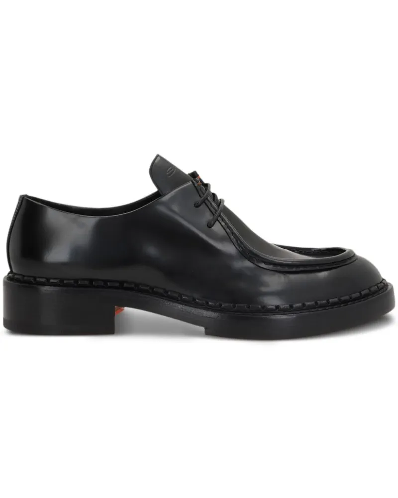 Santoni x 10 Corso Como Schnürschuhe - Schwarz Schwarz