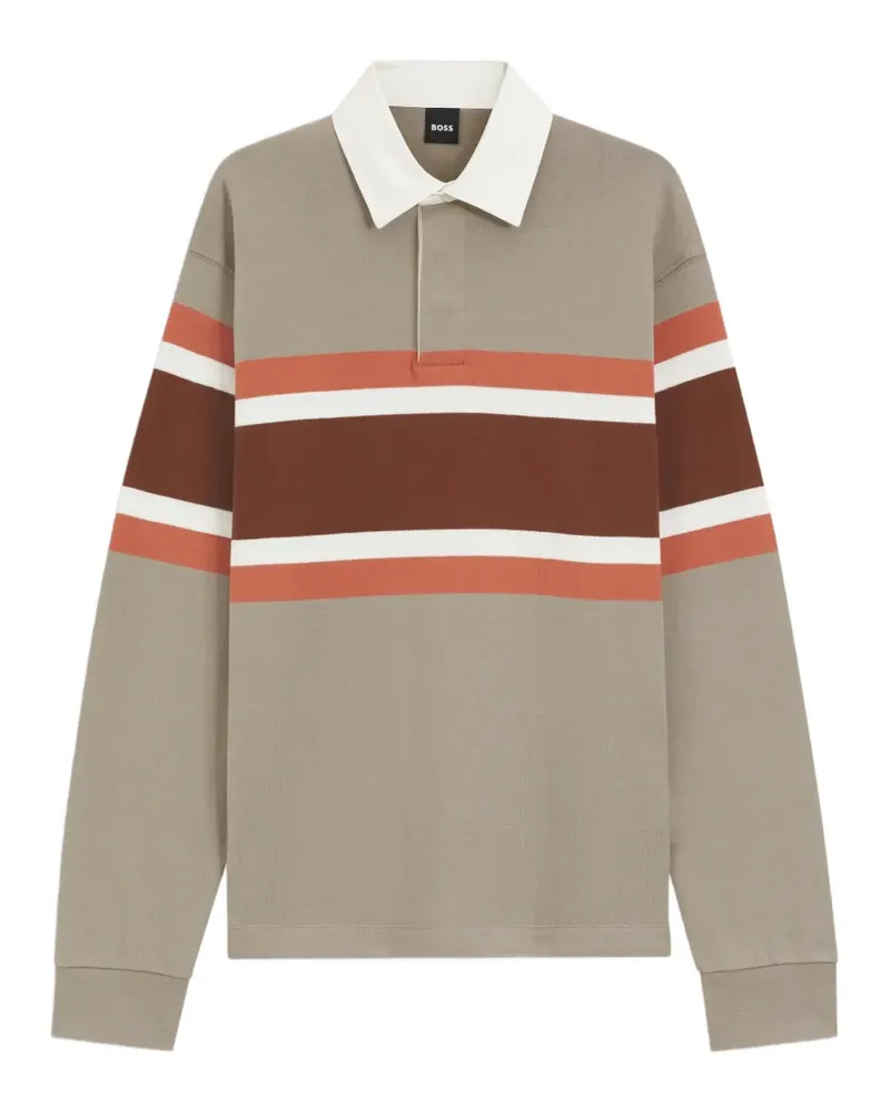 HUGO BOSS Timeless Poloshirt aus atmungsaktiver Baumwolle - Nude Nude