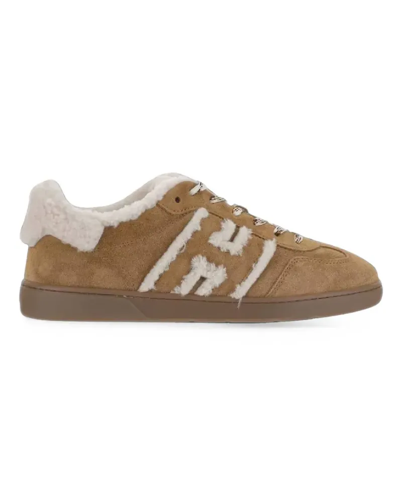 Hogan Cool Sneakers mit Shearling - Braun Braun