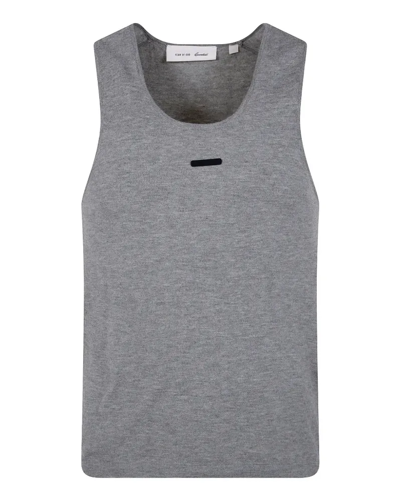 Fear of God logo-patch tank top - Grau Grau