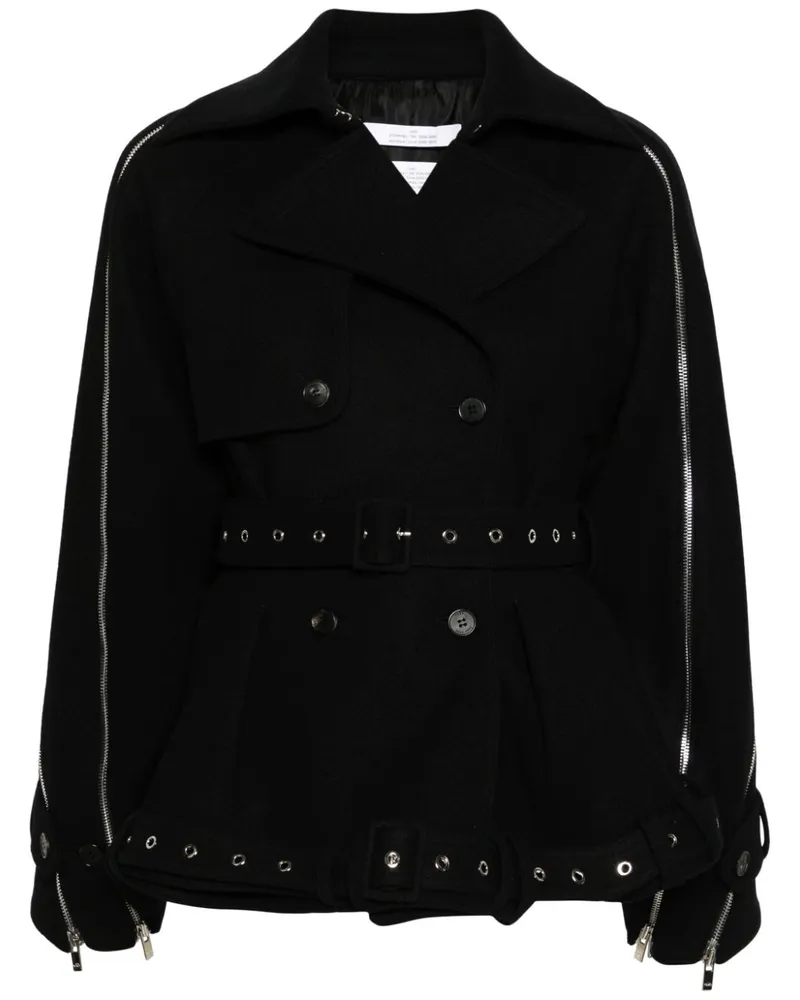 Rokh Jacke mit Reißverschlüssen - Schwarz Schwarz