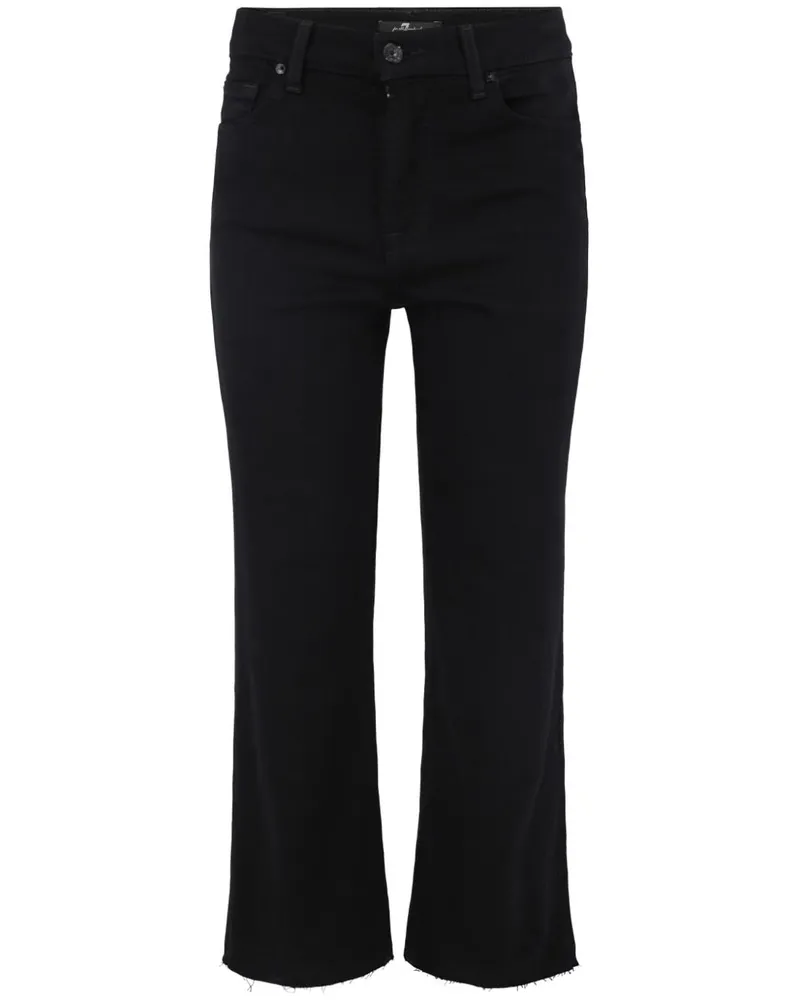 7 for all mankind Alexa Cropped-Jeans - Schwarz Schwarz