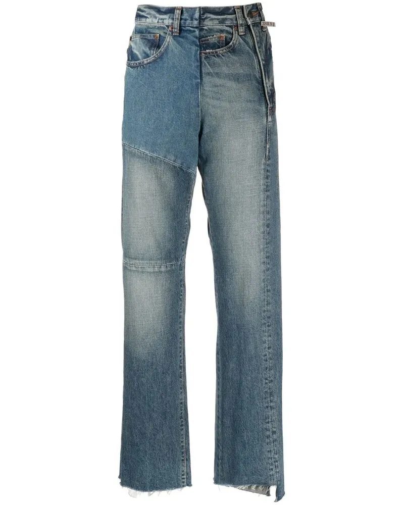 MIHARAYASUHIRO Gerade High-Rise-Jeans - Blau Blau