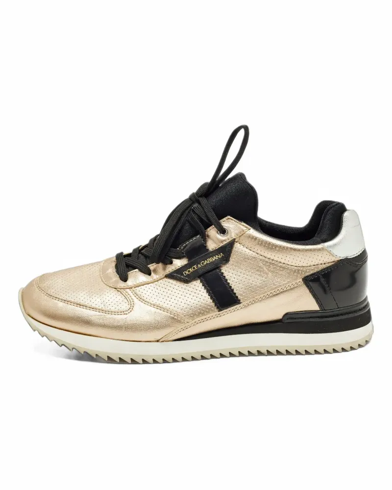 Dolce & Gabbana Perforierte Sneakers - Gold Gold
