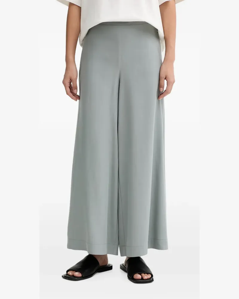 Marc O'Polo elasticated-waistband palazzo pants - Blau Blau