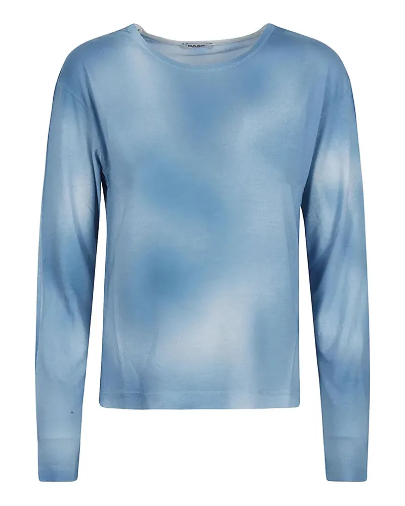BASE Milano Langarmshirt aus Jersey - Blau Blau