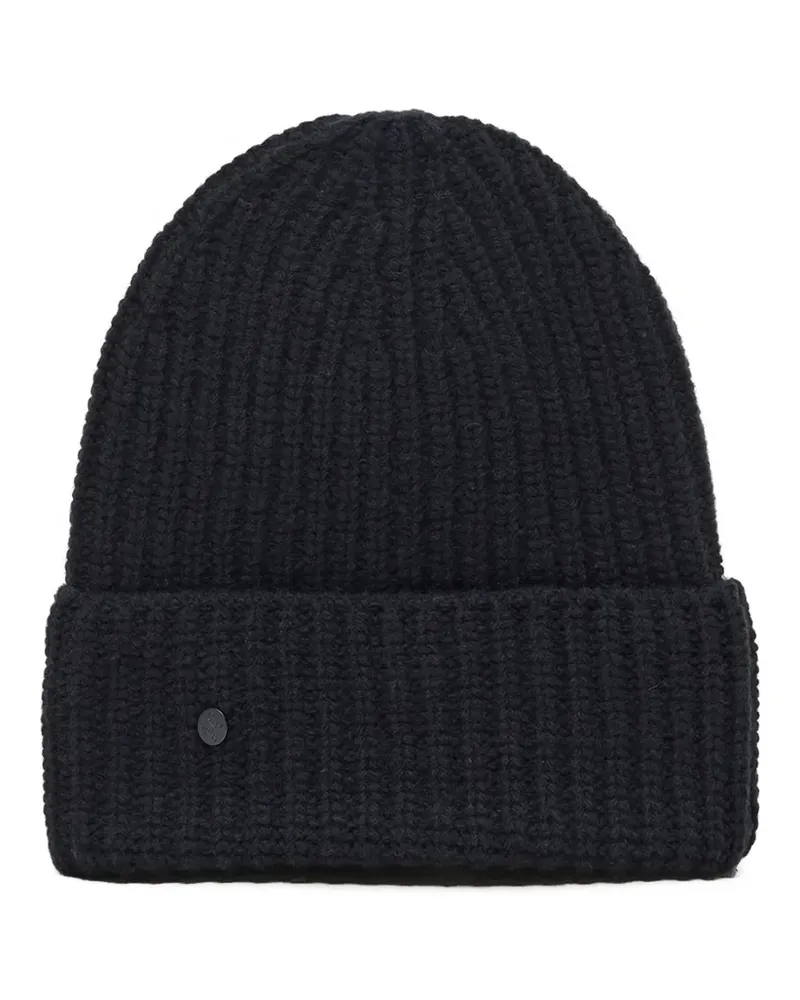 Closed Gerippte Beanie - Schwarz Schwarz