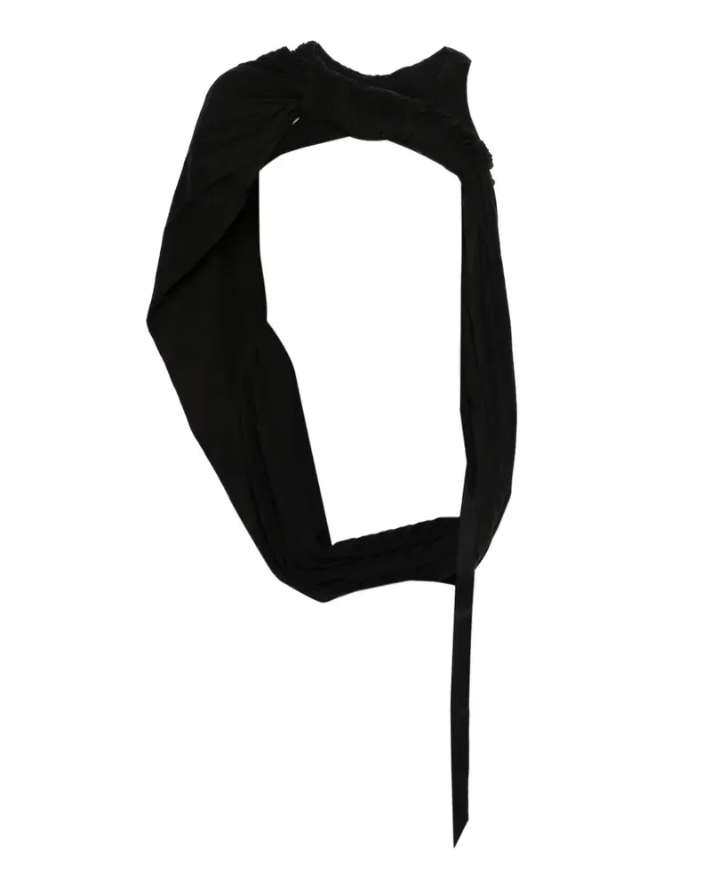 DRKSHDW by Rick Owens gathered top - Schwarz Schwarz