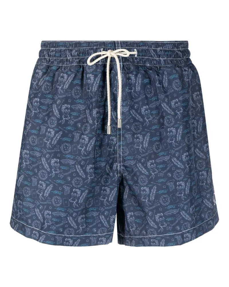 Arrels Barcelona x Jordi Labanda In Summer We Trust Badeshorts Blau