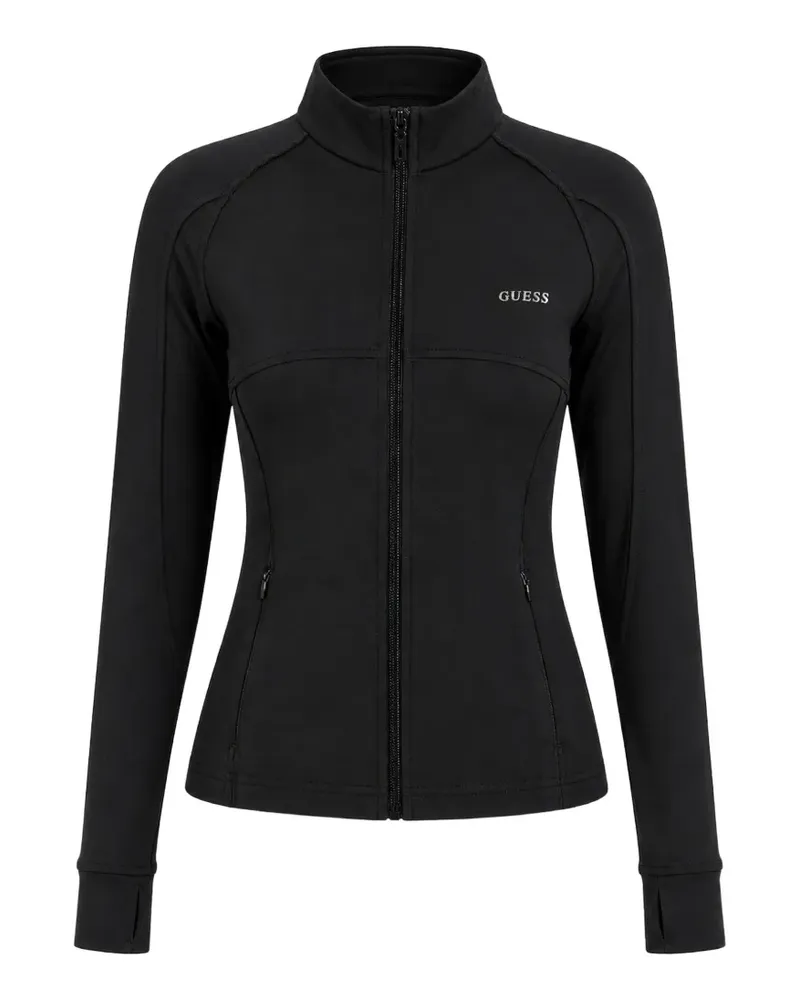 Guess Sweatshirt mit Stehkragen - Schwarz Schwarz