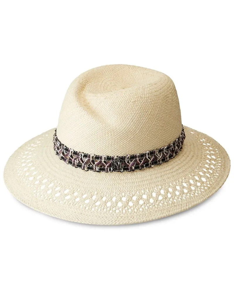 Maison Michel Virginie Fedora aus Stroh - Nude Nude