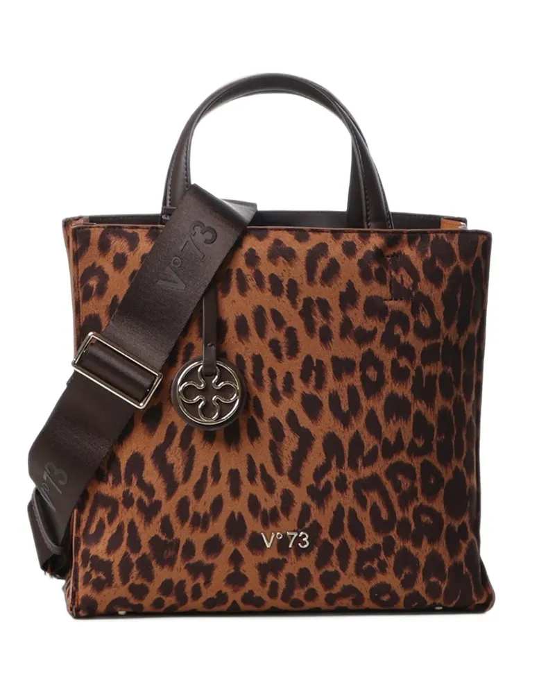 V°73 Blake Tote Bag mit Leopardenprint - Braun Braun