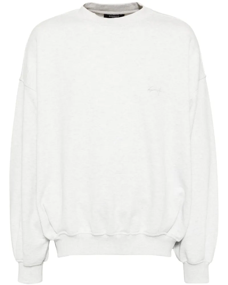 SONGZIO Ocean Painting Sweatshirt mit rundem Ausschnitt - Grau Grau