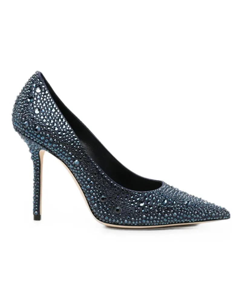 Jimmy Choo Love crystal-embellished pumps - Blau Blau