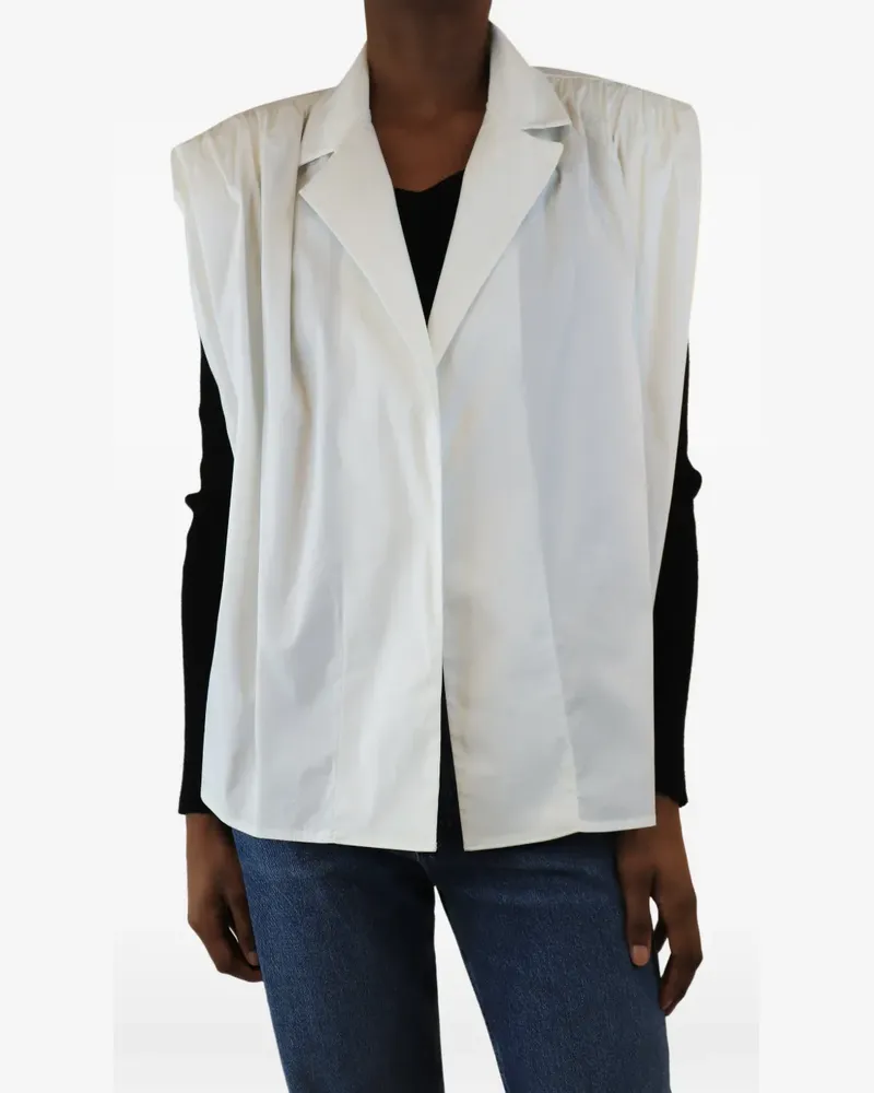 Piece of White cotton gilet - Weiß Weiß