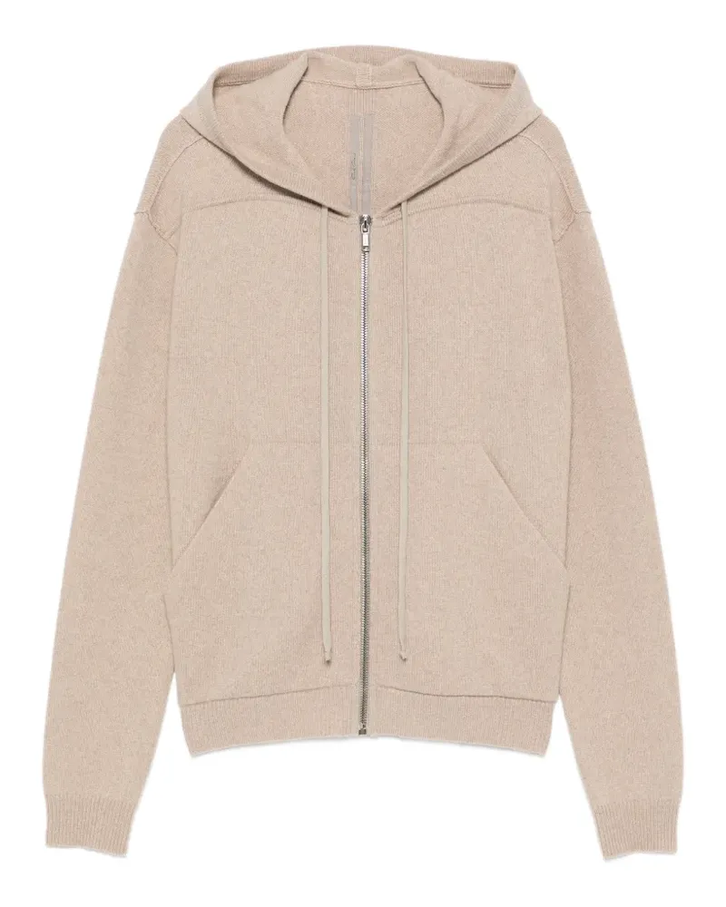 Rick Owens Kapuzenjacke mit Reißverschluss - Nude Nude