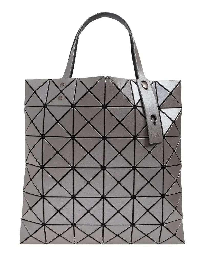 Issey Miyake Lucent geometric panels tote bag - Grau Grau