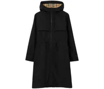 Bestickter Mantel - Schwarz