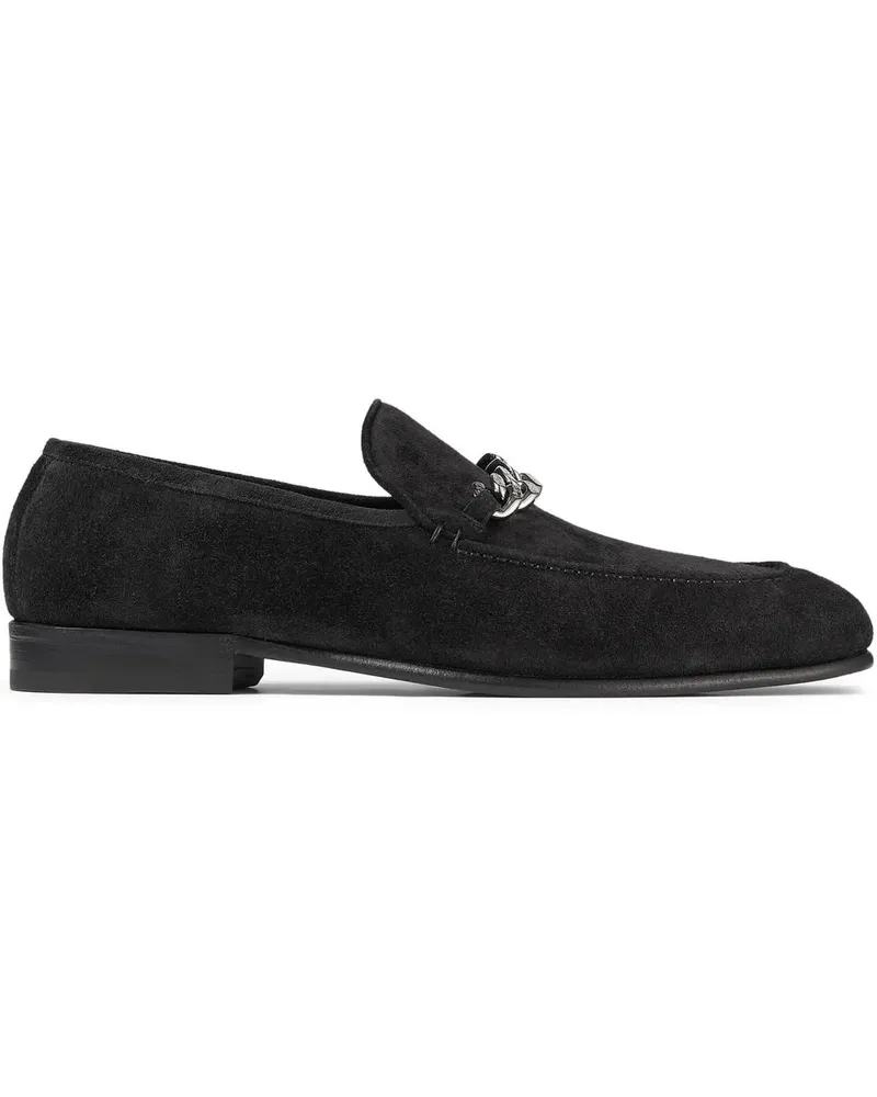 Jimmy Choo Marti Reverse Loafer aus Wildleder - Schwarz Schwarz