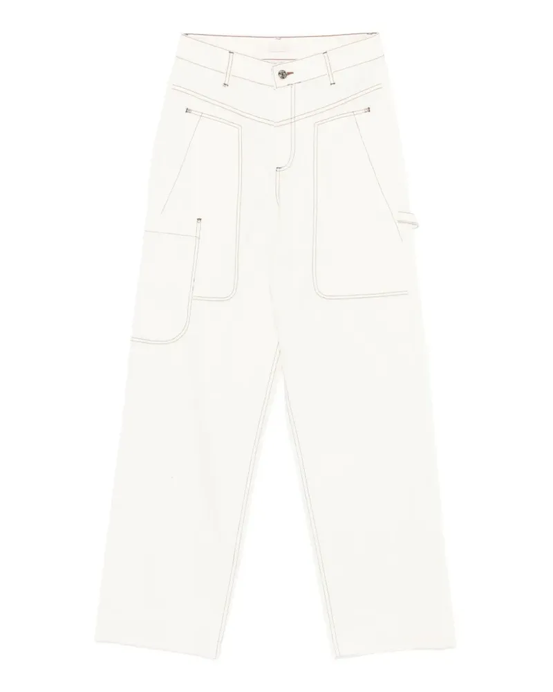 Liu Jo Hose mit Ziernähten - Nude Nude