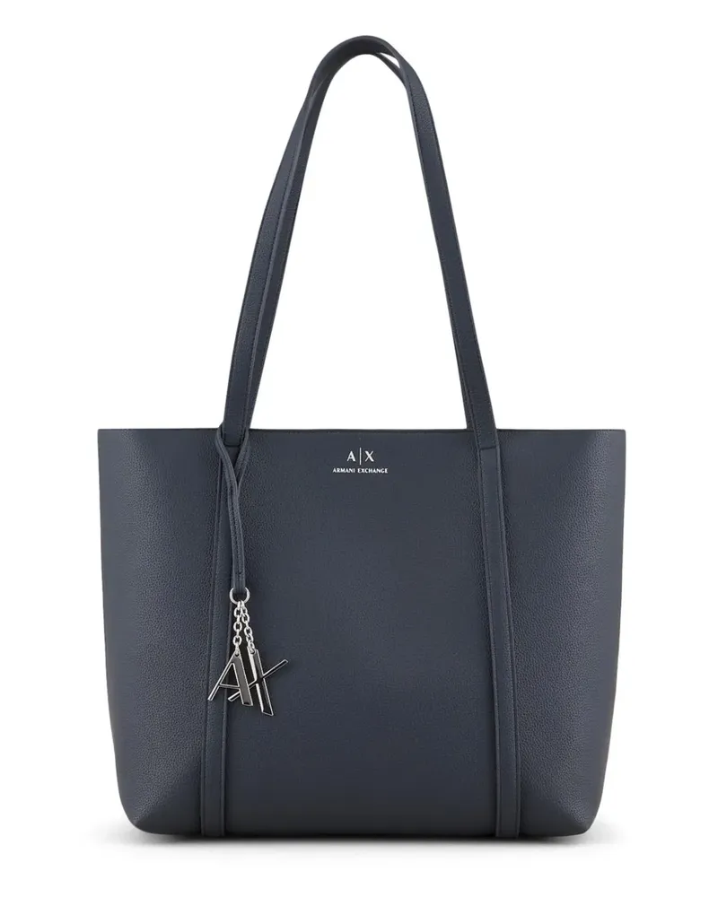 Armani Exchange Shopper mit Logo-Anhänger - Schwarz Schwarz