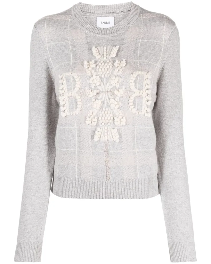Barrie Pullover mit Schottenkaro - Grau Grau