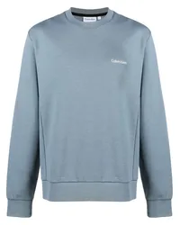 Calvin Klein Sweatshirt mit Mikro-Logo Blau