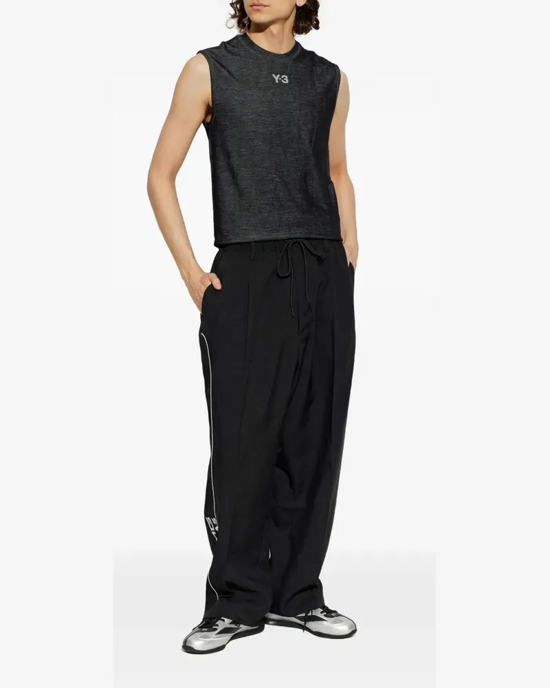Y-3 x Mercedes AMG Petronas logo-print tank top - Grau Grau