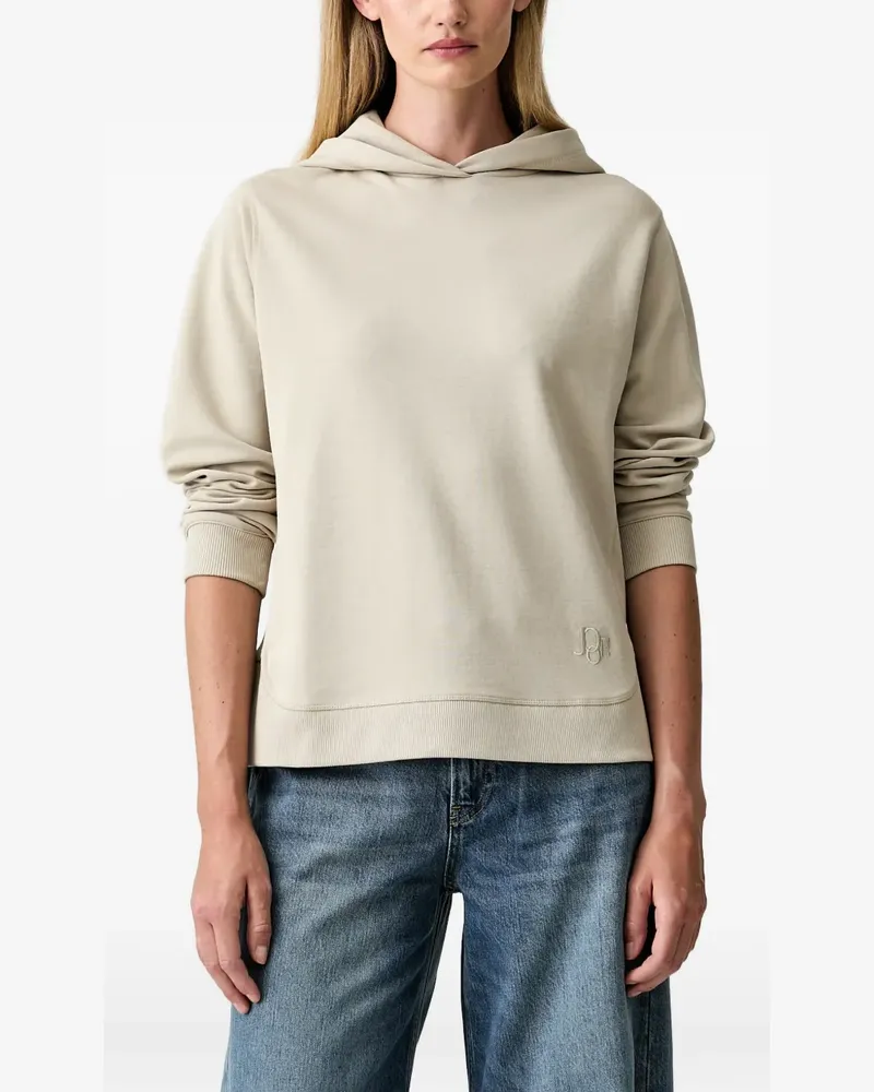 JOOP! Hoodie mit Logo-Stickerei und Seitenschlitz - Nude Nude