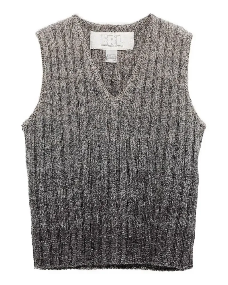 ERL Oberteil mit V-Ausschnitt - Grau Grau