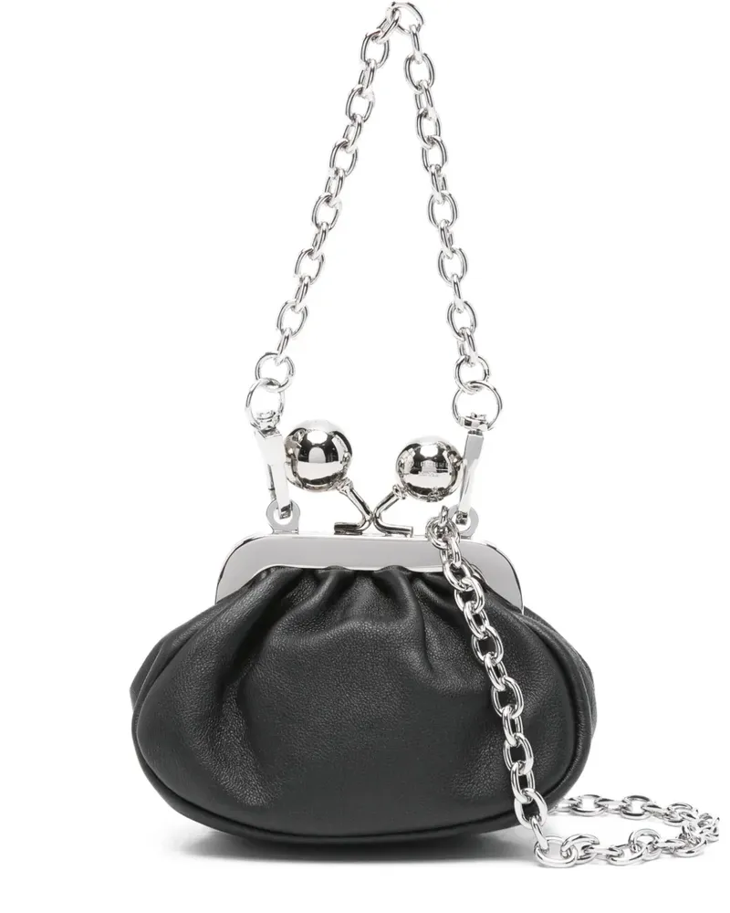 Max Mara Mini-Tasche mit Kugelverzierung - Schwarz Schwarz