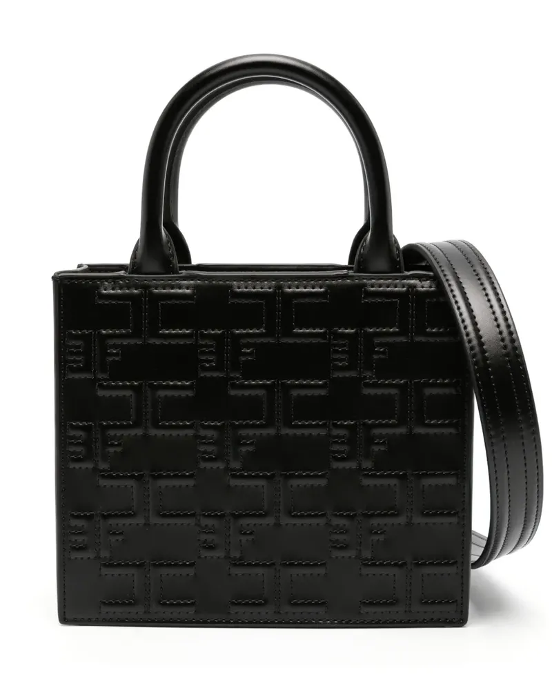 Elisabetta Franchi Handtasche aus Faux-Leder - Schwarz Schwarz