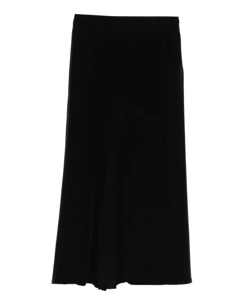 Yohji Yamamoto Rock aus Seide - Schwarz Schwarz