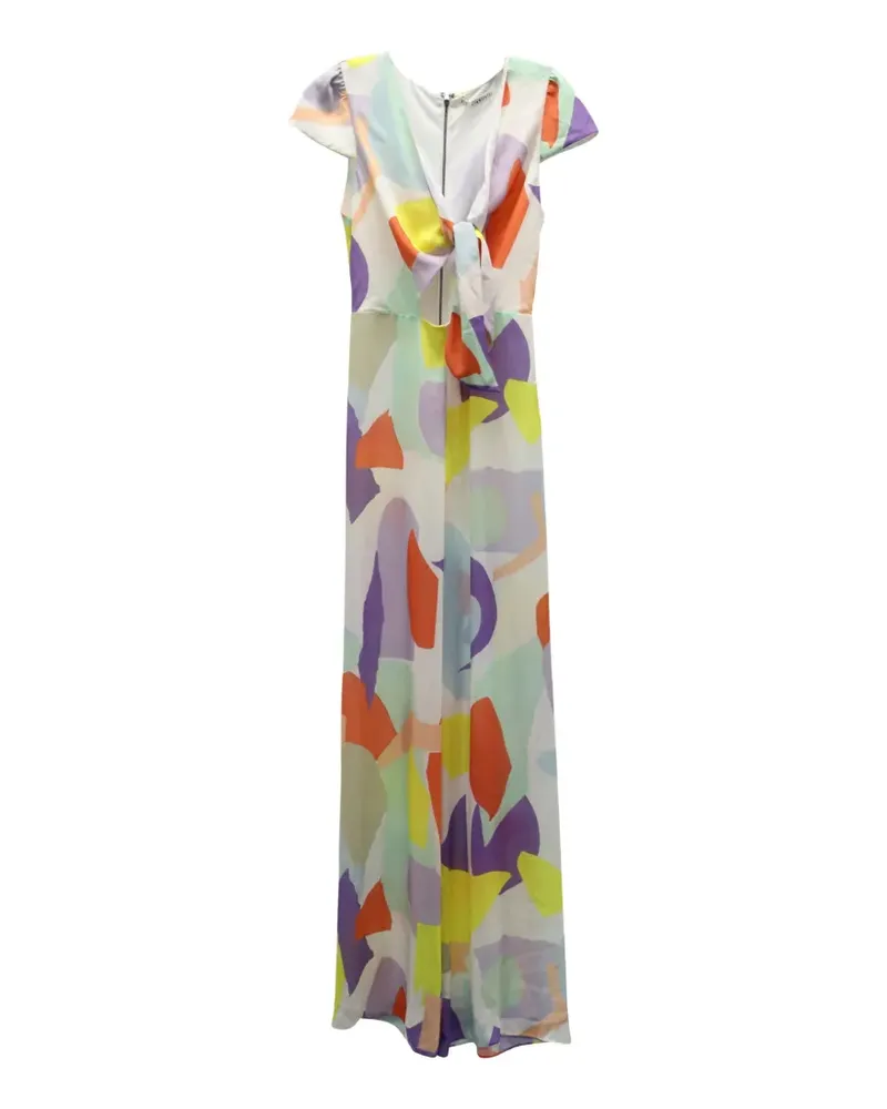 Alice + Olivia Sierra Geo Collage Jumpsuit - Weiß Weiß