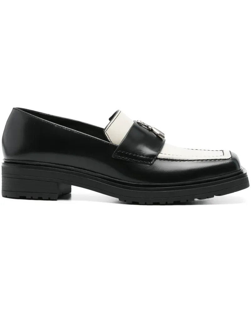 Patrizia Pepe Gemusterte Loafer - Schwarz Schwarz