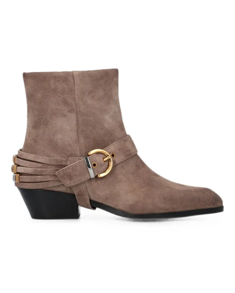 Pinko Stiefel mit Schnalle - Nude Nude