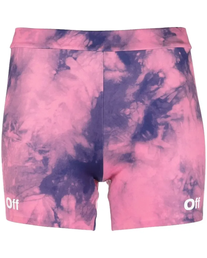 OFF-WHITE Shorts mit Batik-Print - Rosa Rosa