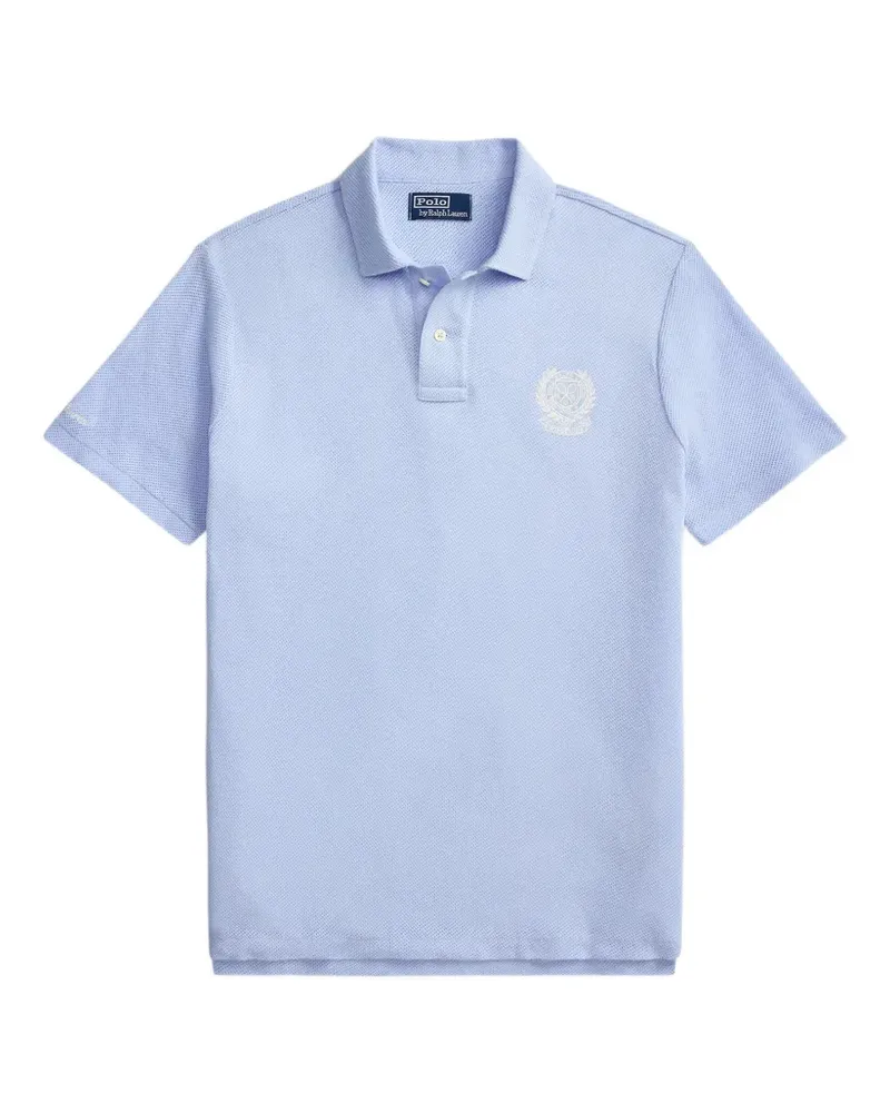 Ralph Lauren Wimbledon Poloshirt mit Tennisschläger-Stickerei - Blau Blau